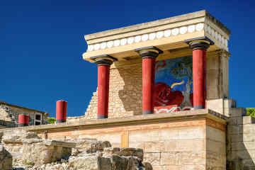 Minoan Temple Bull, Knossos, Crete