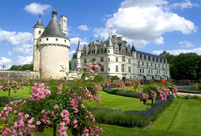 Chateau de Chenonceau in Loire Valley, France