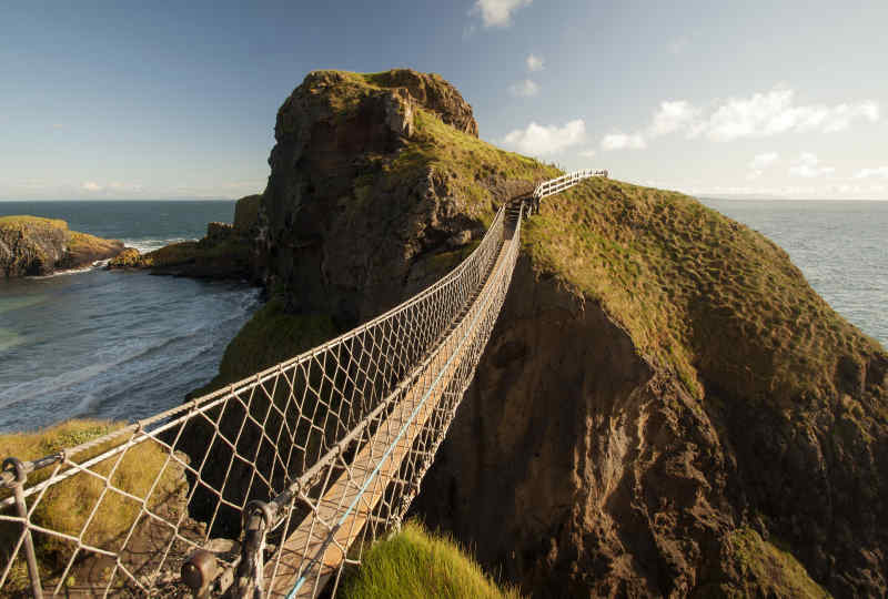 Carrick-a-Rede Rope Bridge in County Antrim, Northern Ireland