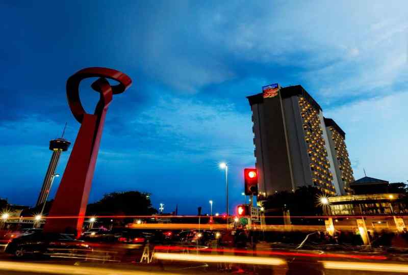 Exterior of Hotel at Night