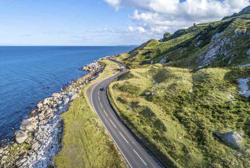 Scenic Road in Ireland