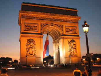 Arc de Triomphe in Paris, France