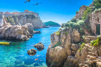 Adriatic Sea in Dubrovnik