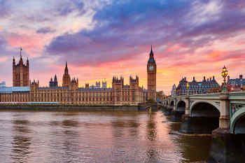 Parliament and Big Ben in London, England