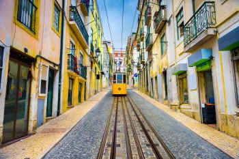 Tram 28 in Lisbon