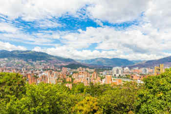 Skyline of Medelline, Colombia