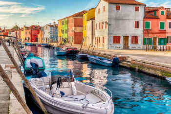 Boat in Canal, Venice
