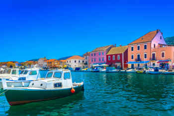 Hvar colorful seascape