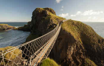 Carrick-a-Rede Rope Bridge in County Antrim, Northern Ireland