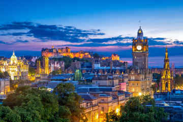 View of Edinburgh from Calton Hill, Scotland