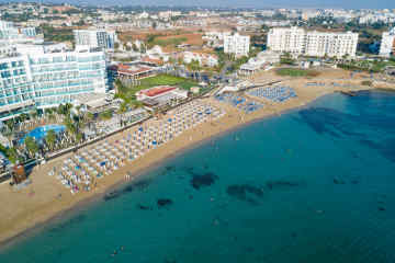 View of Fig Tree Bay Beach in Cyprus