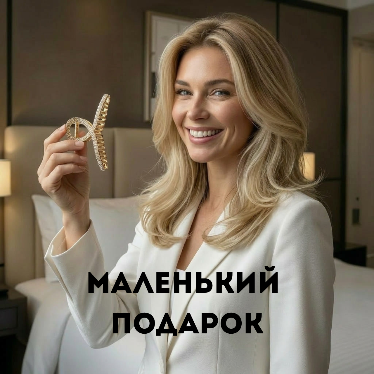 Девушка с заколкой подарок