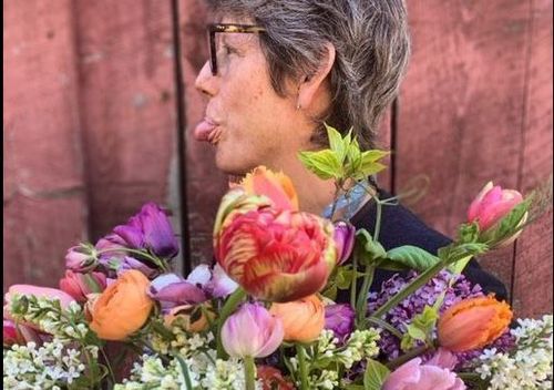 Kristin Burrello from Muddy Feet Flower Farm, CT Flower Collective