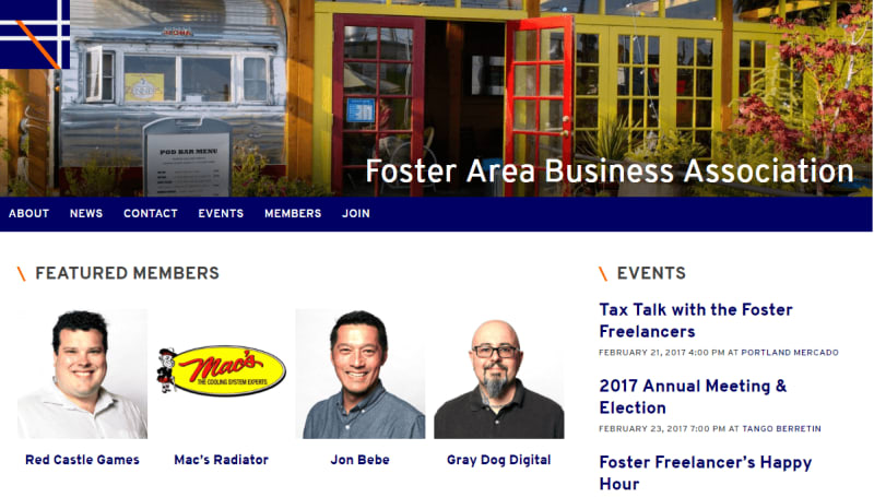 Image of Foster Area Business Association Portal