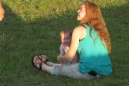 family attends the first show