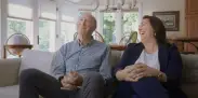 Rick and Ally sitting on couch