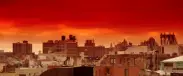 nyc skyline red