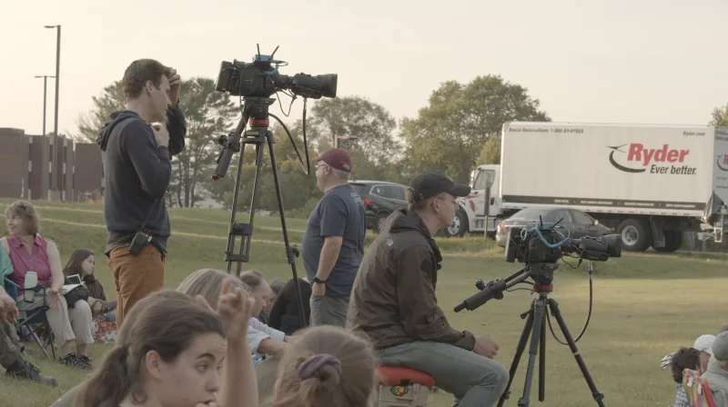 brad and austin with the Ursa Broadcast cameras