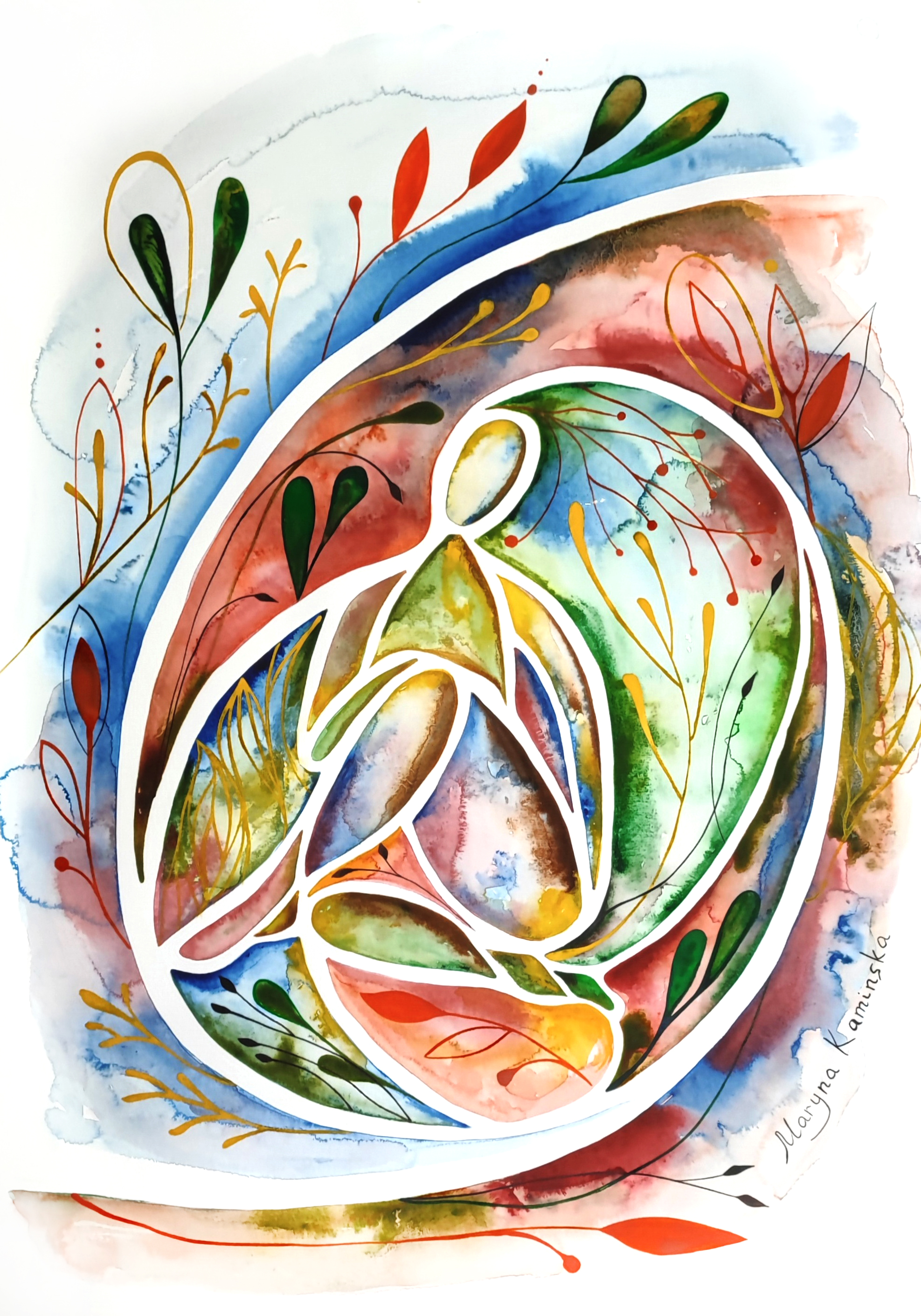 Inner Garden Exhibition - Abstract artwork by Maryna Kaminska