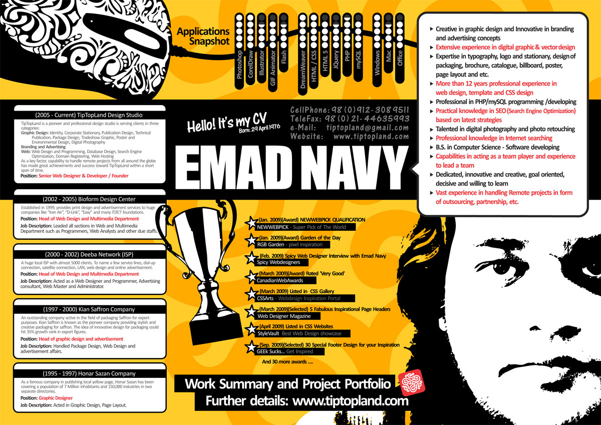 25 Innovative Resume Designs to Impress your Recruiter 16