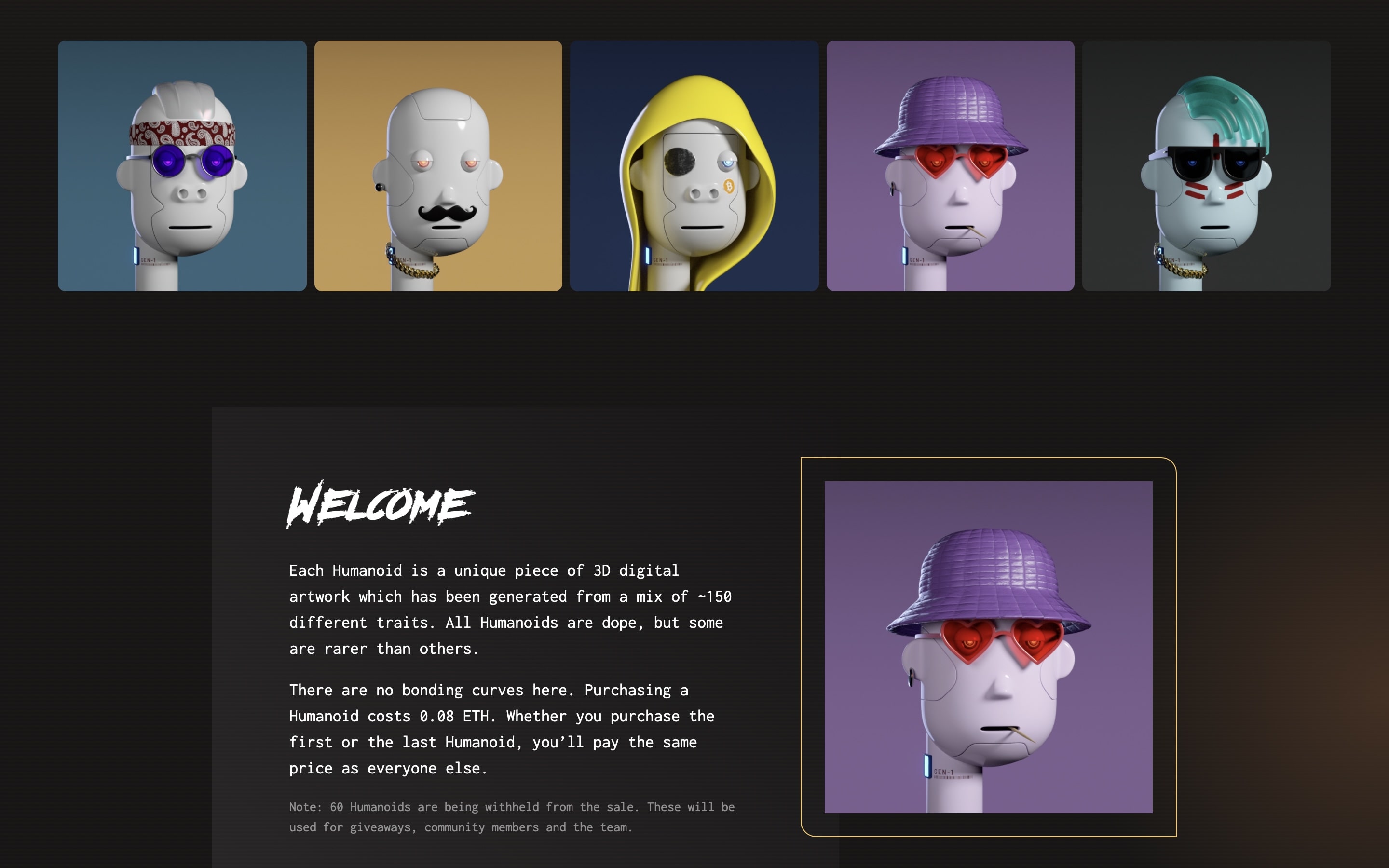 The Humanoids - 3D NFT Collection