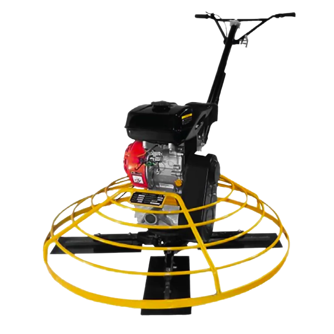 Allanadora para concreto de 46” Cormag, motor 9 HP, rotor de 117 cm y cuchillas de 45×15 cm, ideal para acabados profesionales en pisos de concreto.