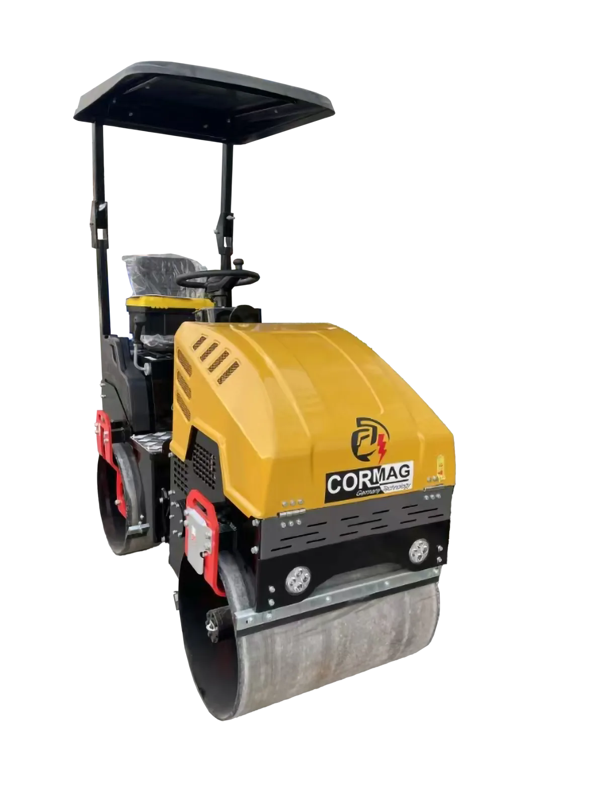Rodillo Compactador FYL-880C diésel 1200kg 15HP para construcción y compactación de suelos.