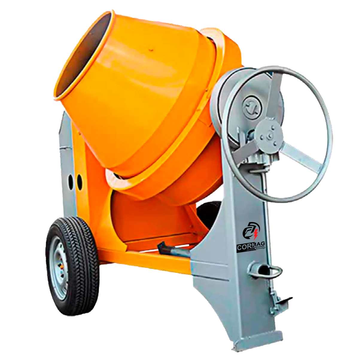 Mezcladora de concreto nacional de 1 1/2 bultos (400 litros), ideal para obras medianas y grandes en Colombia.