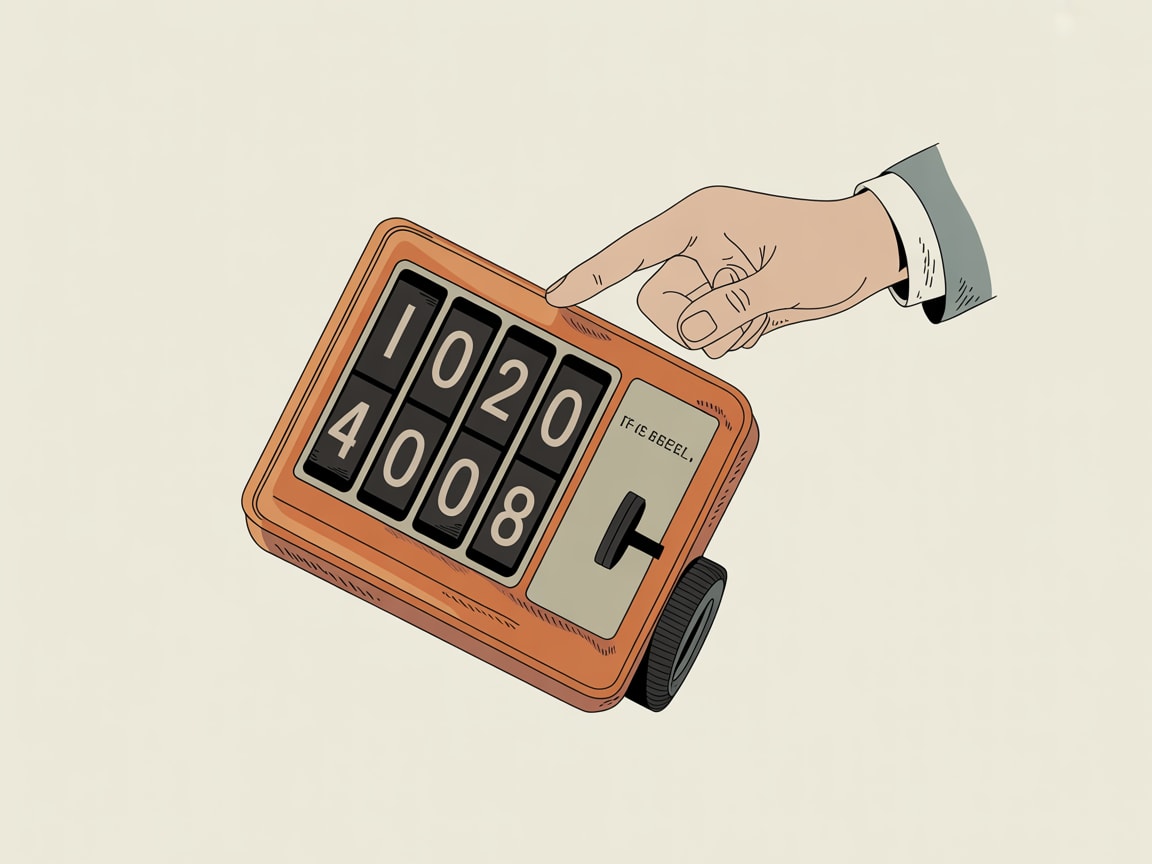 Editorial illustration of a grizzly bear quietly rearranging search result cards on a wall while other figures sleep