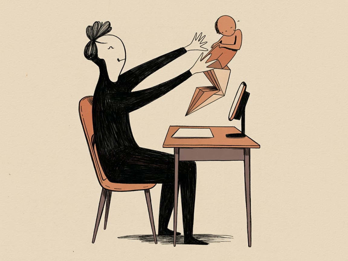 Editorial illustration of a marketer navigating shifting digital platforms and brand partnerships