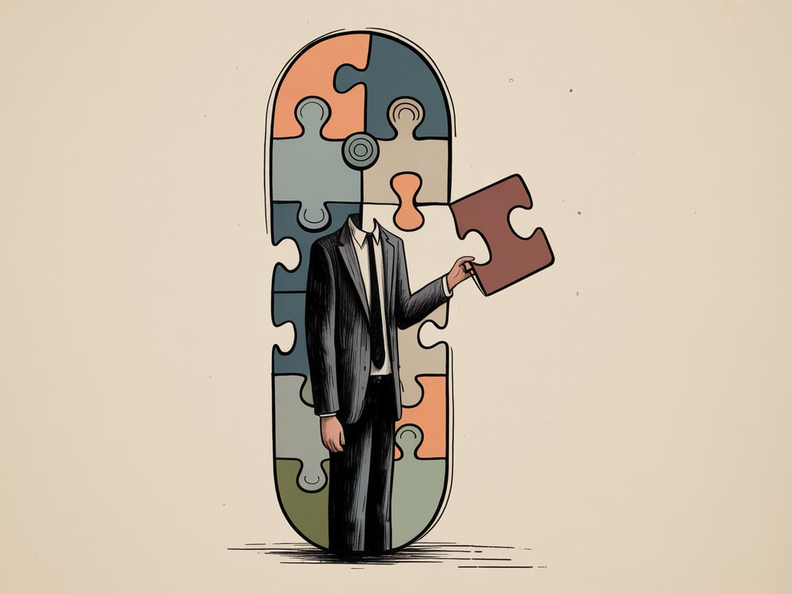 Editorial illustration of interlocking data pipelines forming a television screen shape