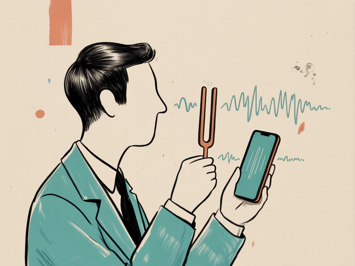 Abstract editorial illustration of tactile feedback signals rippling across multiple device screens
