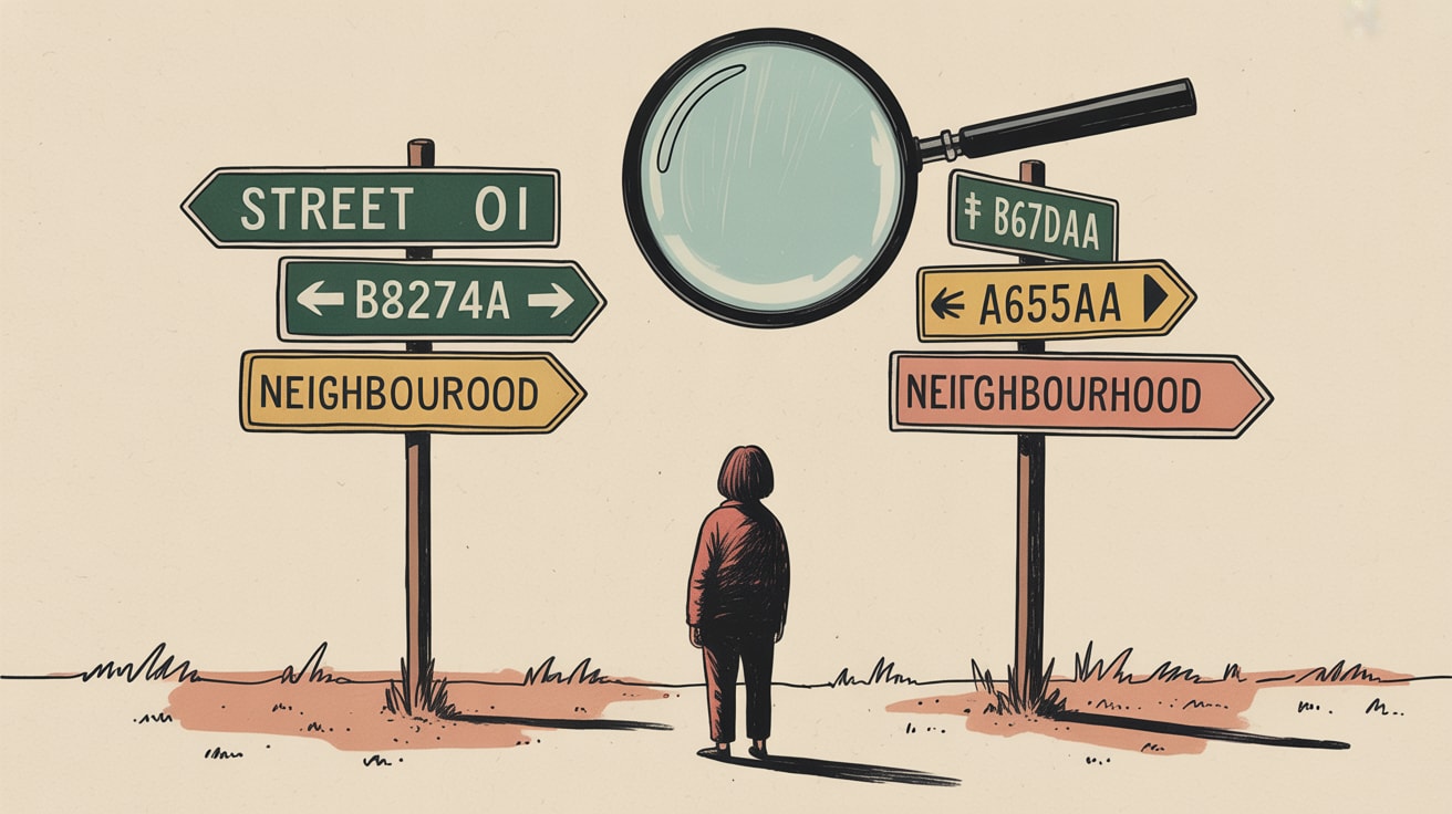 An analyst using AI tools to decode local search data across a city map