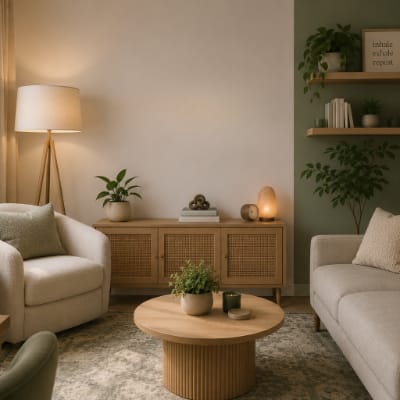 Calming therapy room at The Breathing Room