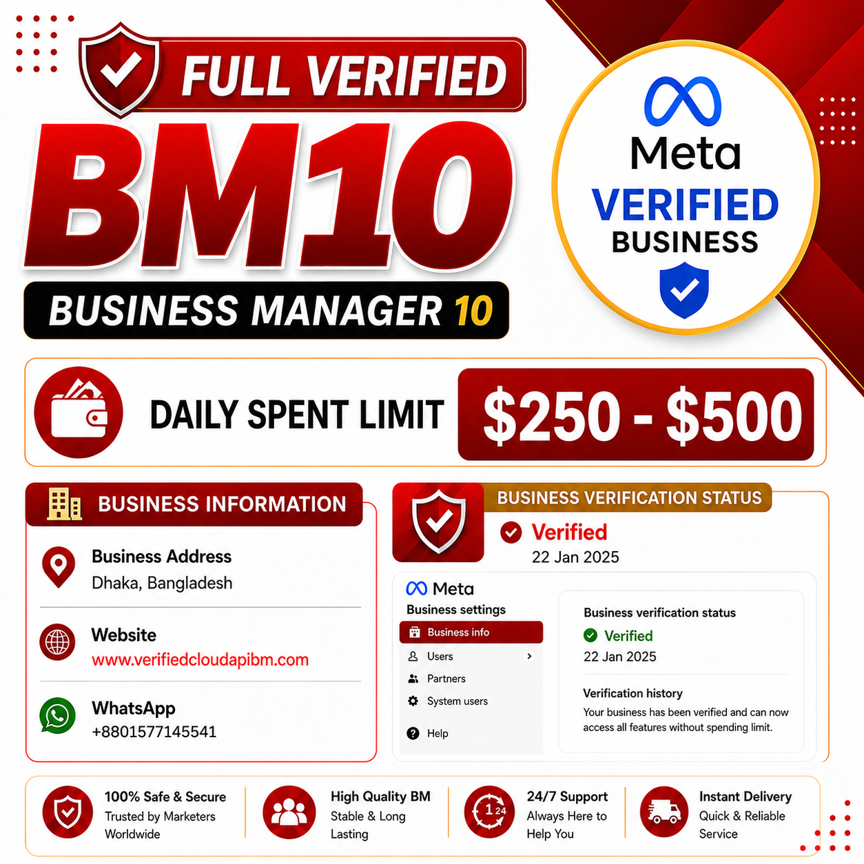 Verified BM10 Business Manager 10 Buy Guide 2026 – Benefits, Features & Daily Spend Limit
