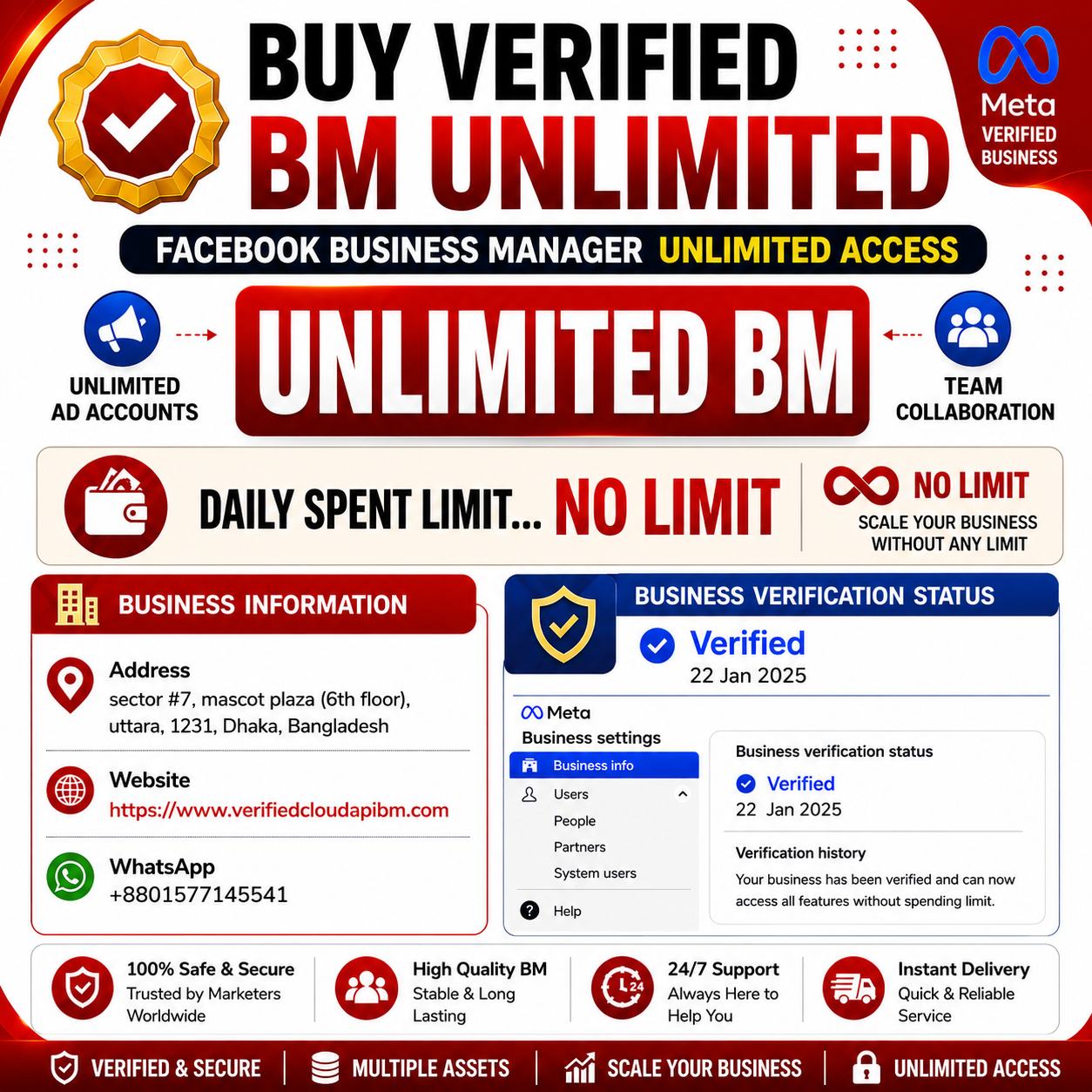 Buy Verified BM Unlimited | Facebook Business Manager Unlimited Access