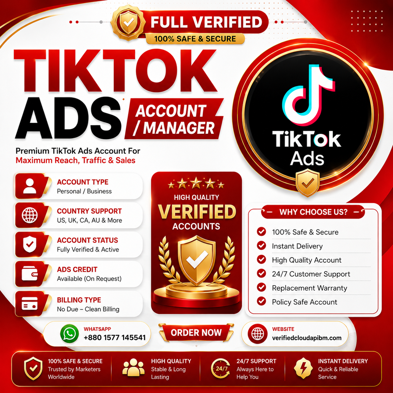 Buy Verified TikTok Ads Account & Ads Manager | Premium Business Manager, Secure Access, Instant Delivery & 24/7 Support