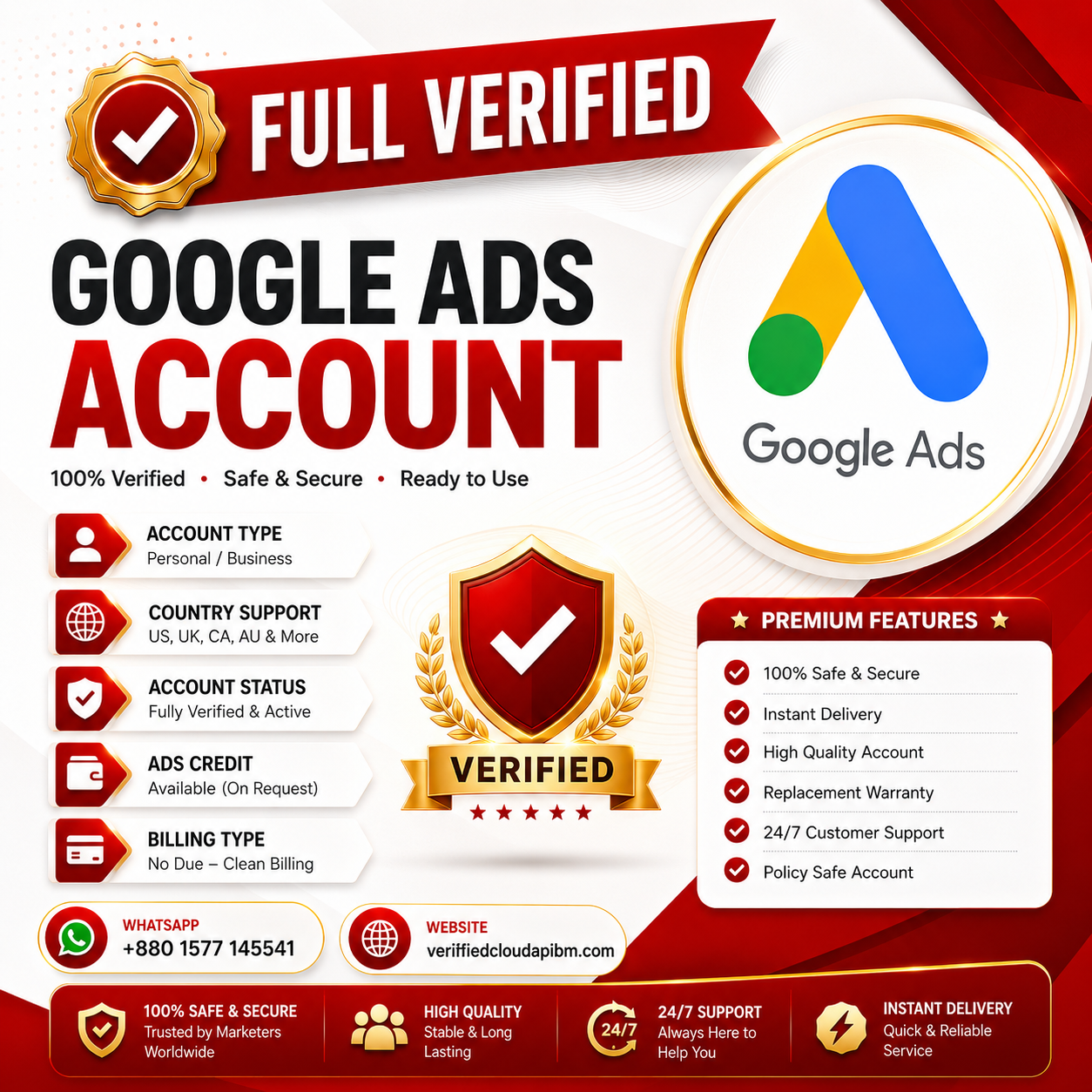 Buy Verified Google Ads Account | Premium Google Ads Manager | Instant Delivery