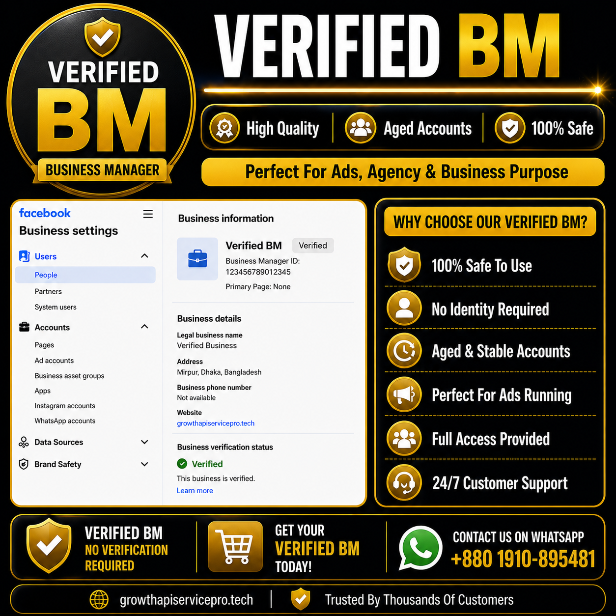 Buy Verified BM1 – Trusted Facebook Business Manager for Ads
