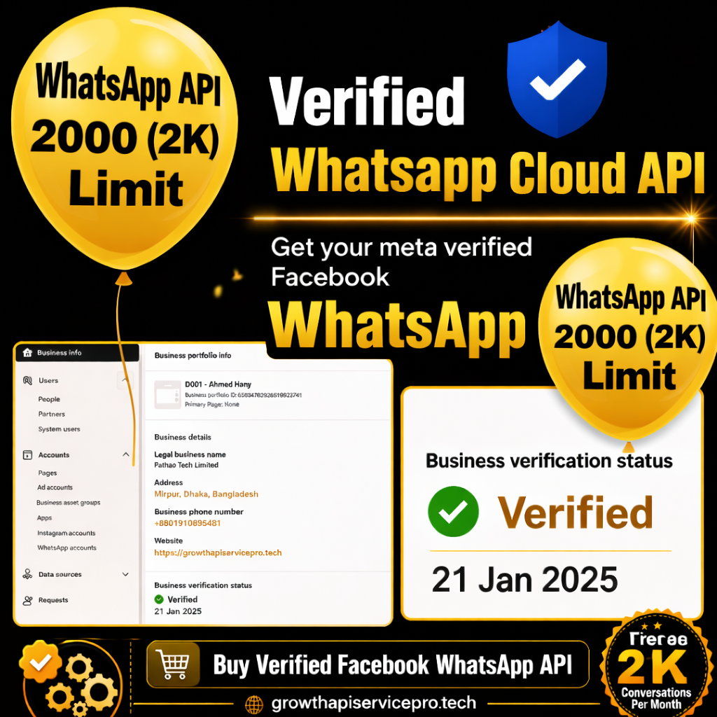 Buy WhatsApp Cloud API 2K | Up to 2,000 Free Conversations