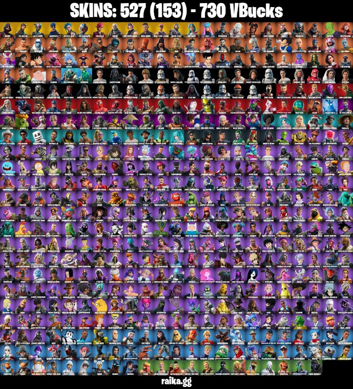 Fortnite Account ( PLAYSTATION / XBOX / PC / MOBILE / NINTENDO ) Ikonik, The Reaper, Take The L, Ultimate Edition, OG STW (527 Skins)