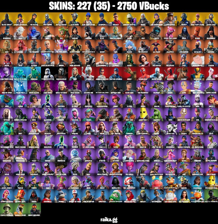 Fortnite Account ( PLAYSTATION / XBOX / PC / MOBILE / NINTENDO ) Black Knight, Ultimate Edition, Sparkle Specialist, 2750 V-Bucks, Floss, The Reaper, OG STW (227 Skins)