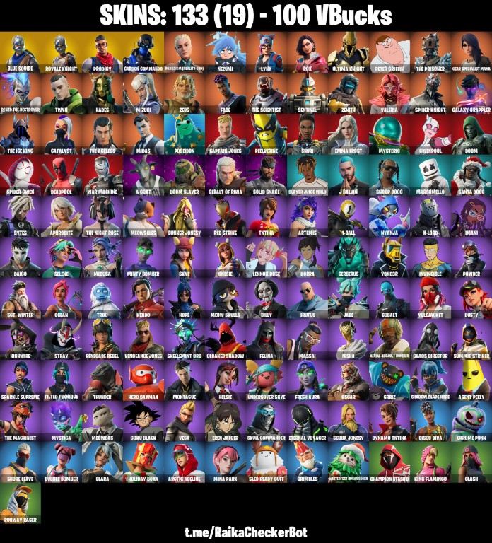 Fortnite Account ( PLAYSTATION / XBOX / PC / MOBILE / NINTENDO ) (BLUE SQUIRE, ROYALE KNIGHT, J BALVIN, TAKE THE ELF, SNOOP DOGG) (133 Skins)