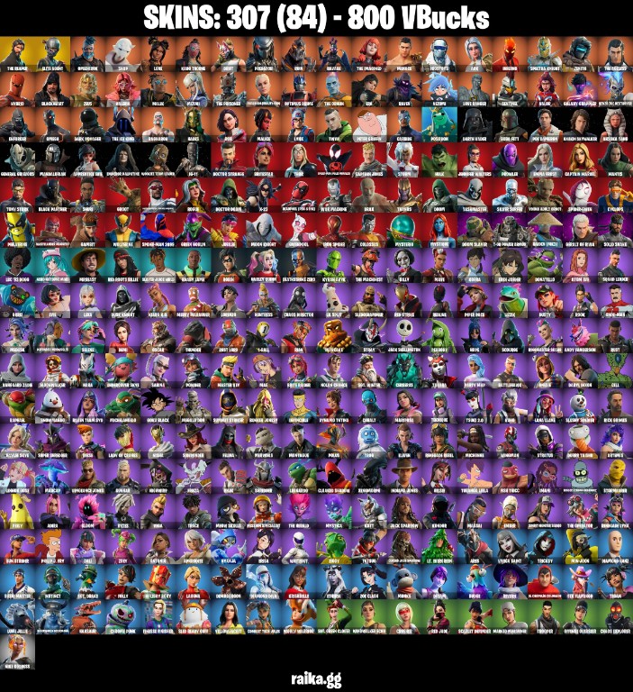 Fortnite Account ( PLAYSTATION / XBOX / PC / MOBILE / NINTENDO ) (THE REAPER, LEVIATHAN AXE, TAKE THE L, ELITE AGENT) (307 Skins)