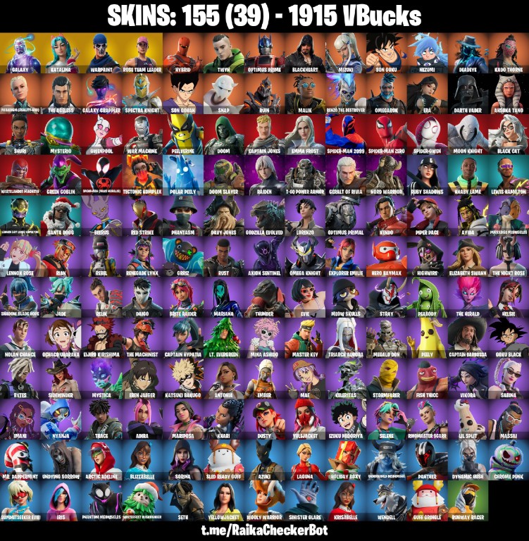 Fortnite Account ( PLAYSTATION / XBOX / PC / MOBILE / NINTENDO ) (GALAXY, AXEHAMMER, OG STW) (155 Skins)