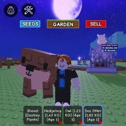 [Grow a Garden] 10.5 BILLION $ Sheckles $+3 Pets - sea otter | owl | hedgehog+Full Access