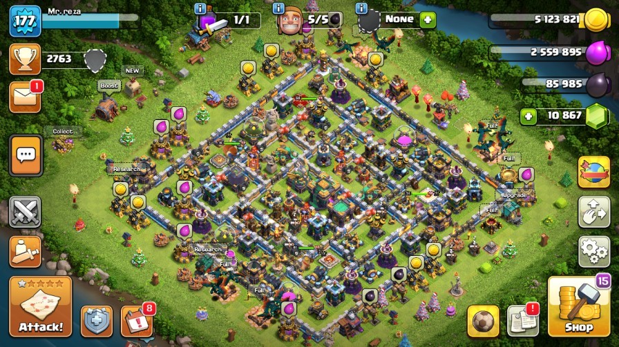 TH14| LVL177| Heroes(K61 Q59 W51 R14) |BM22| War Stars774| Highest3455|F924