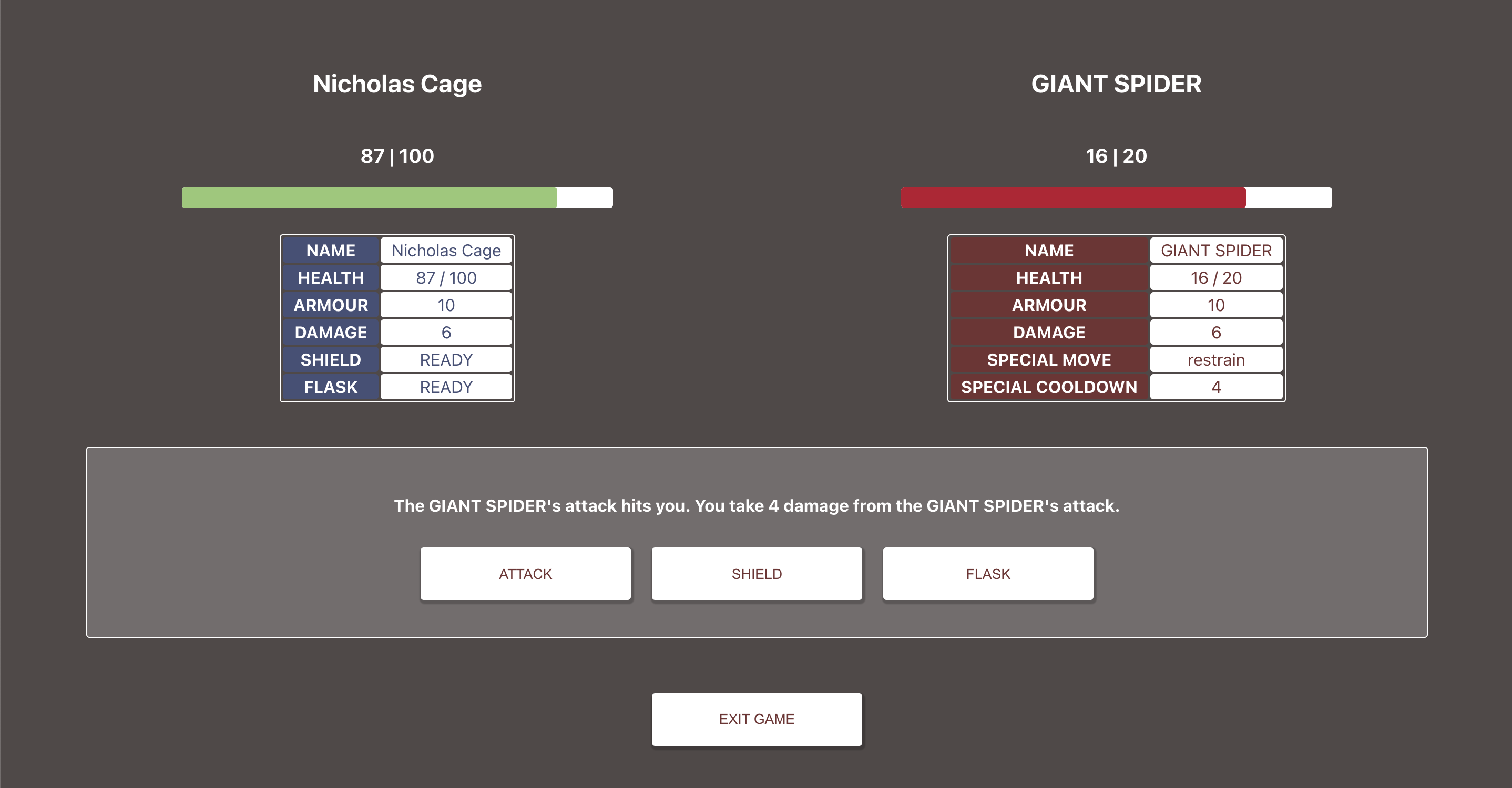 WIP: Fight Monsters or Whatever (React Edition)