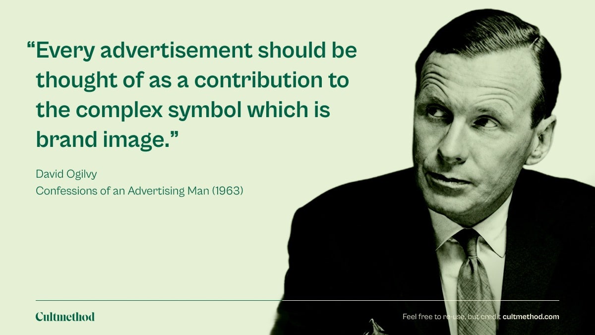 Quote by and photo of David Ogilvy