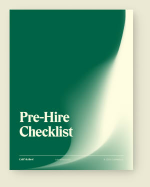 Pre-Hire Checklist cover